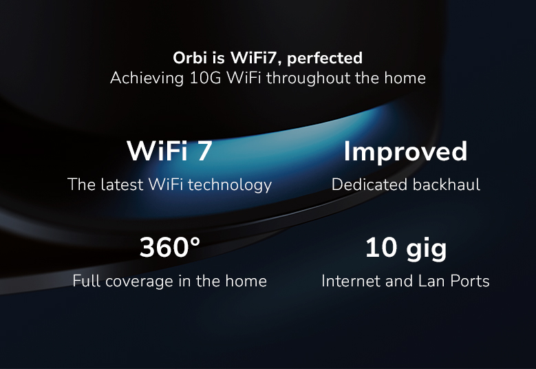 Orbi RBE973S is WiFi 7 perfected, making 10G whole-home WiFi a reality