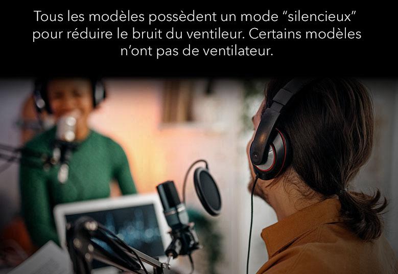 M4250 - Every Model has Quiet Mode to Reduce Fan Noise, or No Fan at all