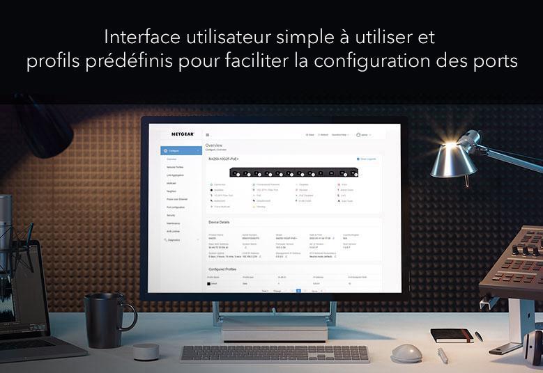 SWITCHES_GSM4328-M4350  Simple GUI and Pre-defined profile make port configuration Easy for AV Pros