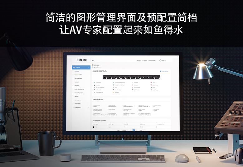 M4250 - Simple GUI and Pre-Defined Profiles Make Port Configuration Easy for AV Pros