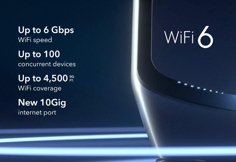 Key Feature - RBK862s upto 6Gbps, 5400 sq ft, 10Gig, WiFi 6