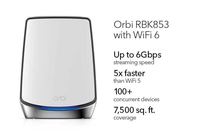 Orbi Tri-Band WiFi 6 Mesh System