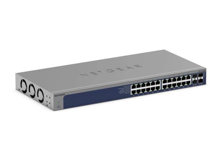 24-Port 10G/Multi-Gigabit Ethernet Smart Switch with 4 10G SFP+ Ports