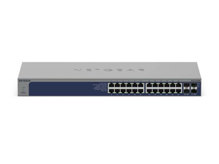 24-Port 10G/Multi-Gigabit Ethernet Smart Switch with 4 10G SFP+ Ports