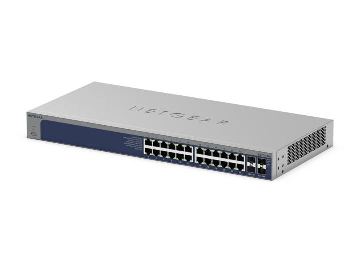 24-Port 10G/Multi-Gigabit Ethernet Smart Switch with 4 10G SFP+ Ports