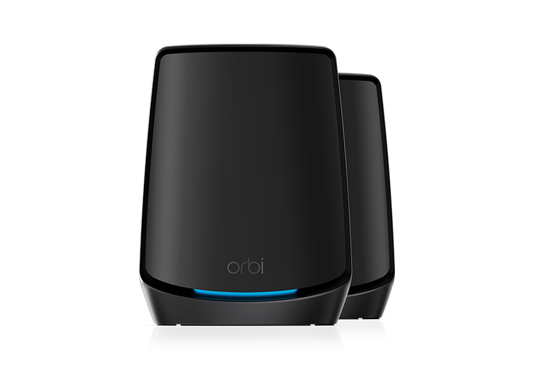 NETGEAR Orbi Tri-Band WiFi 6 Mesh System (RBK862SB) with 1 Satellite, AX6000 Black Edition