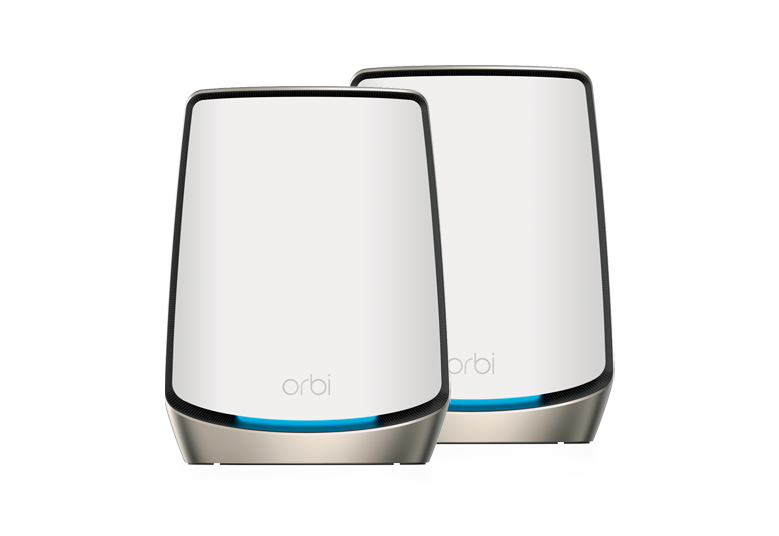 NETGEAR Orbi Tri-Band WiFi 6 Mesh System (RBK862S) with 1 Satellite, AX6000 Creative white